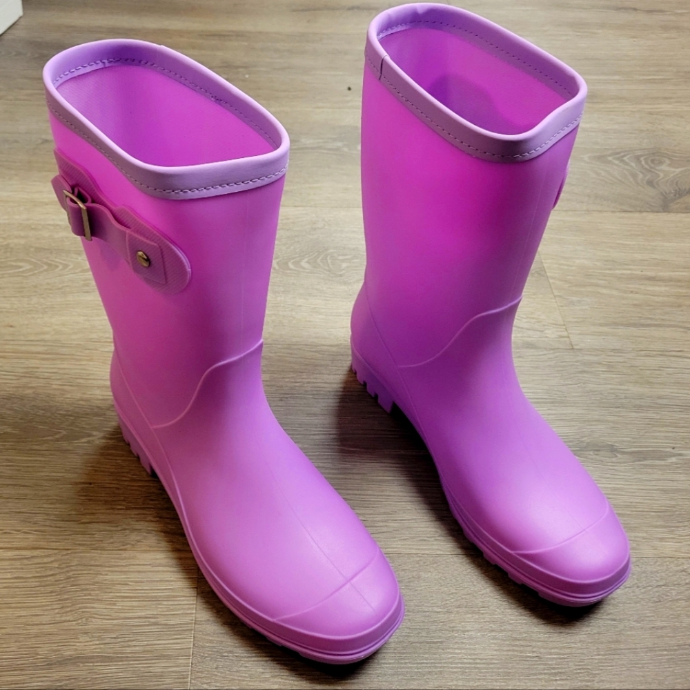 🌧️✨ Girls’ Light Purple Rubber Rain Boots - Size 6 (US) / 38 (EU) - Brand New!
